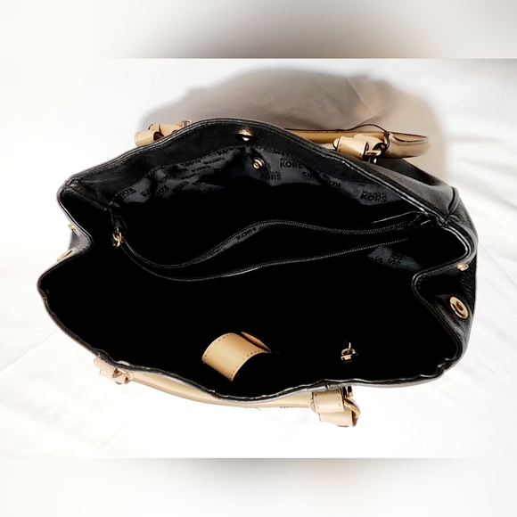 Michael Kors Jet Set Saffiano Shoulder Tote Bag Black - Picture 11 of 14